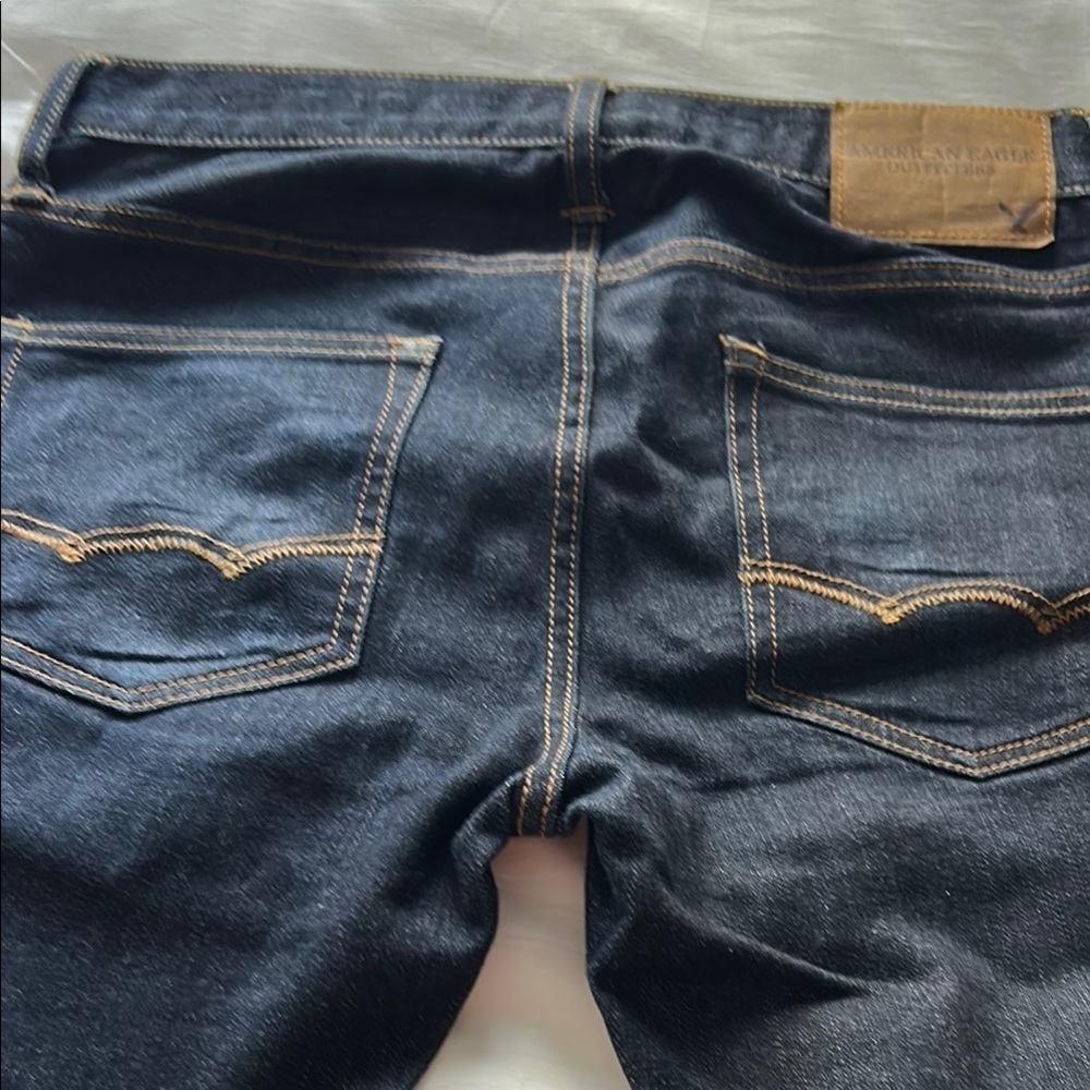 American Eagle Outfitters Men's Dark Blue Skinny Jeans - 29/30 - EXCELLENT COND - Picture 9 of 10
